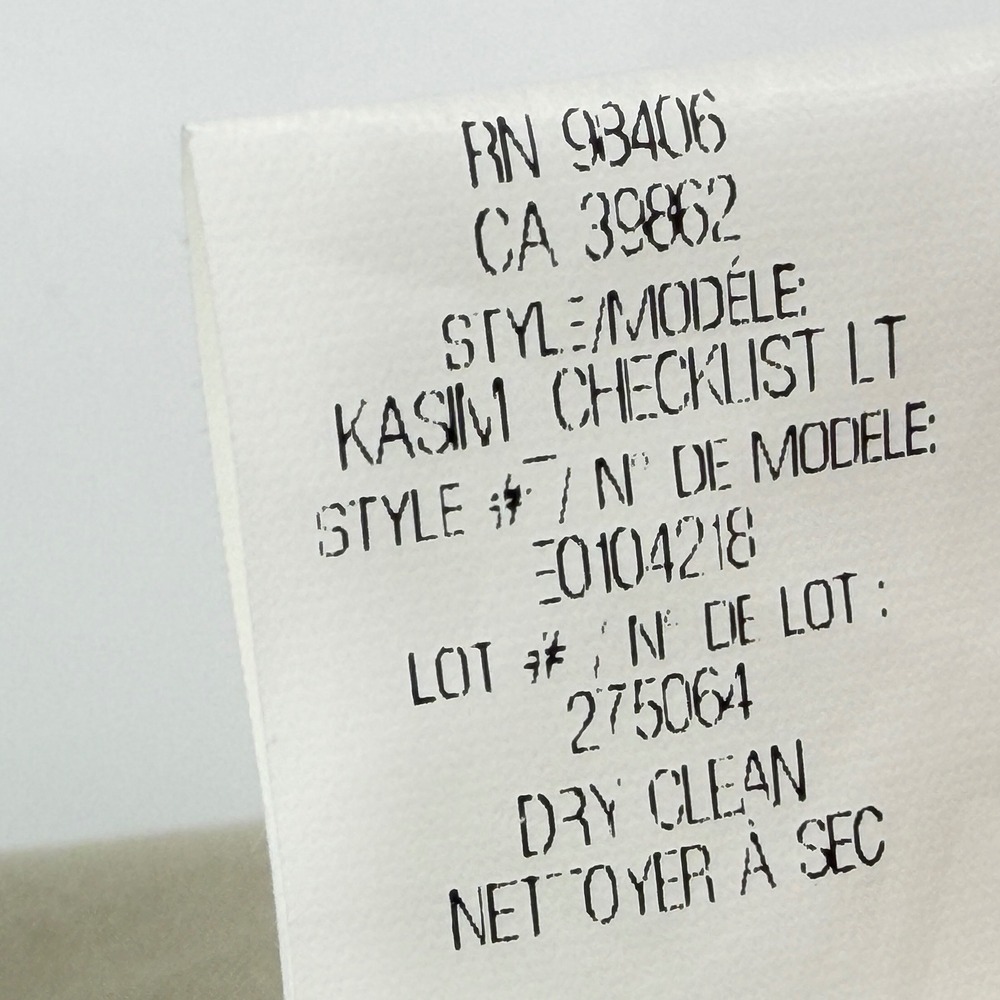 NWT Theory Kasim Shorts Oat Khaki Checklist Light Stretch Cotton Mid Rise 8 - Picture 4 of 13